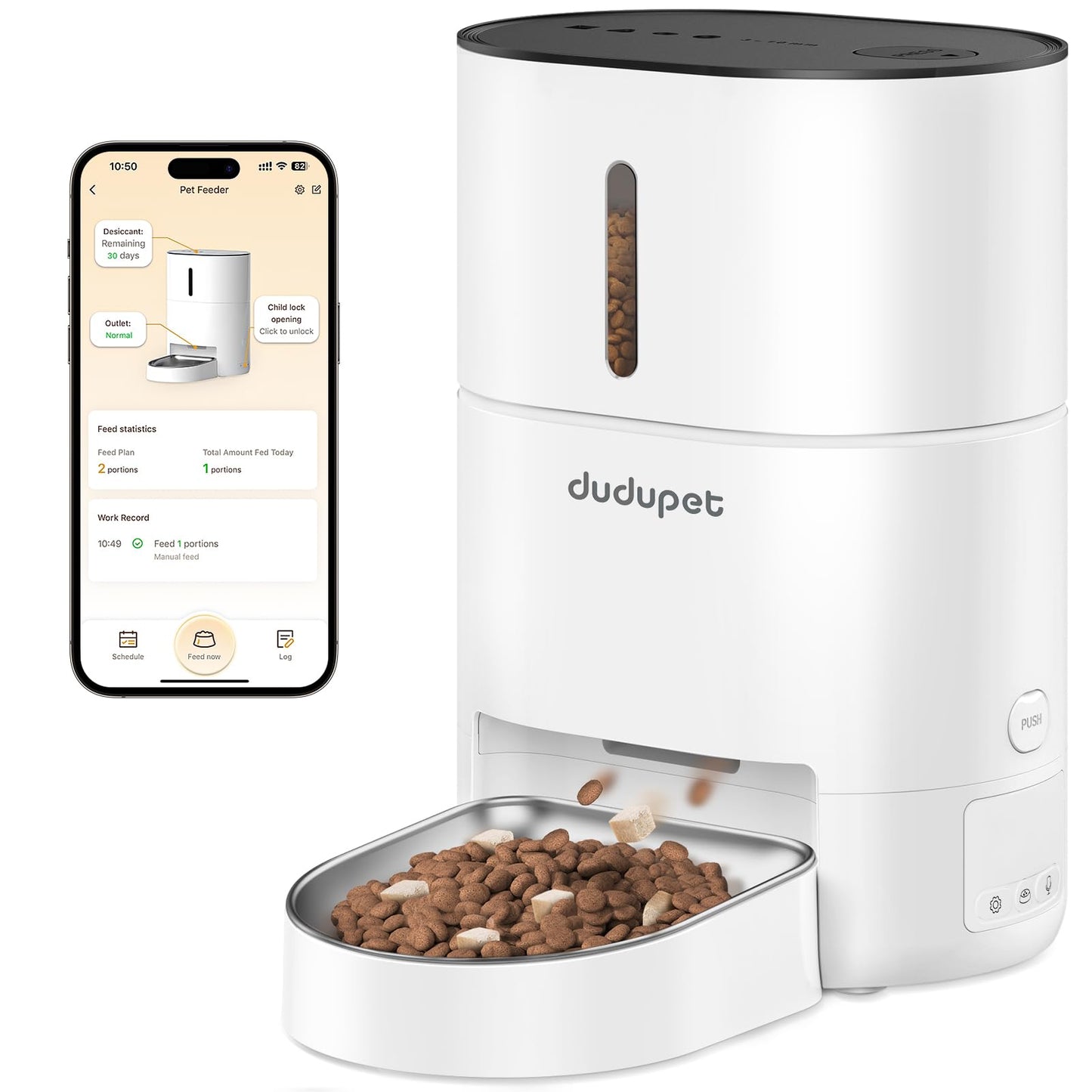 DUDUPET 4L WiFi Auto Feeder