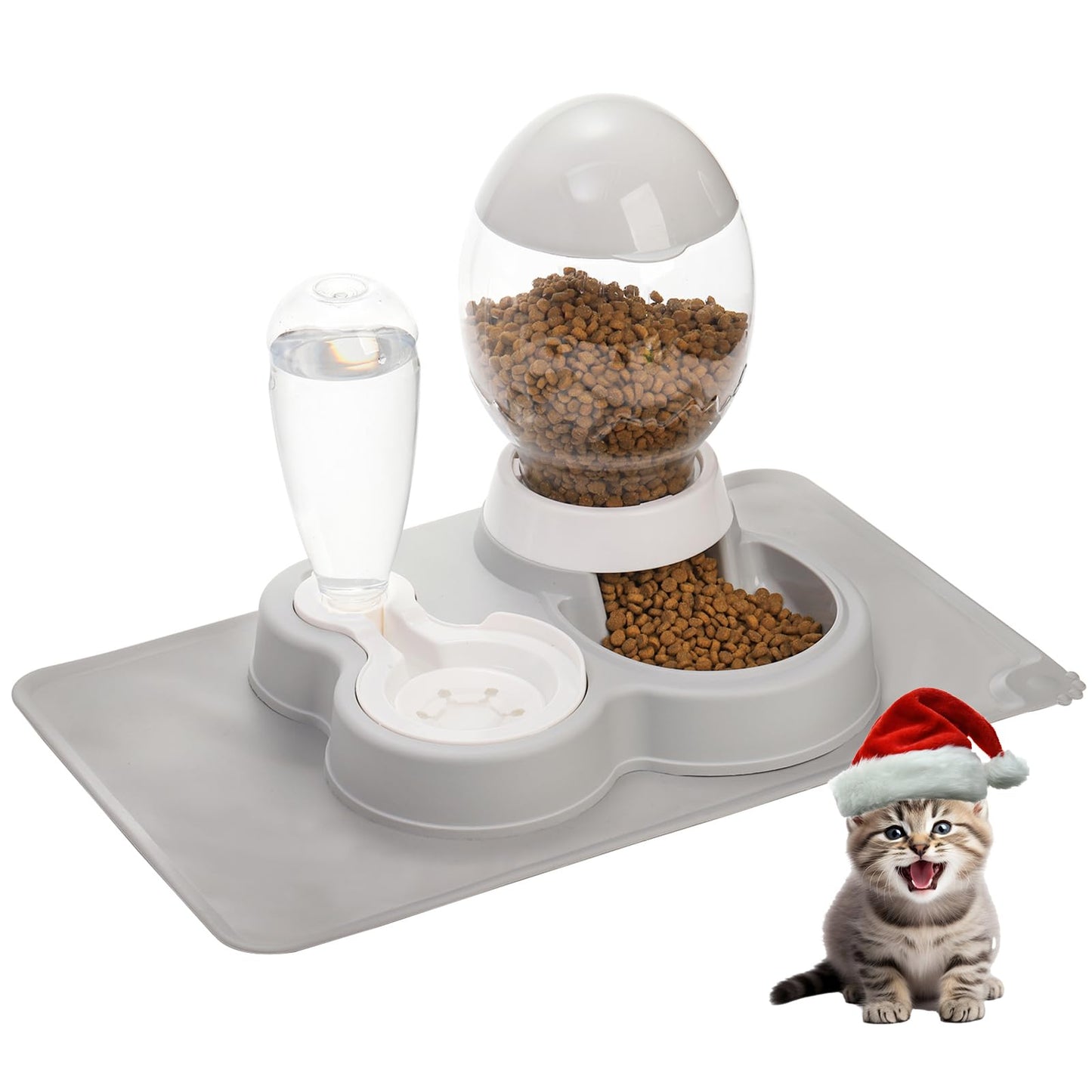 PawGuard 2-in-1 Gravity Water & Food Dispenser