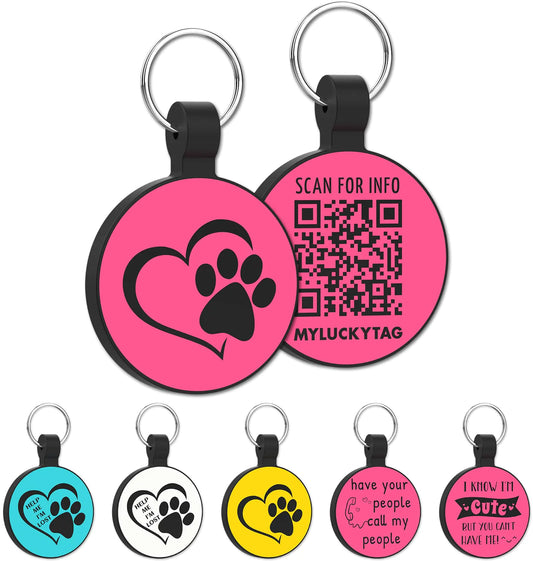 SafeTag QR Pet ID Tag — Green