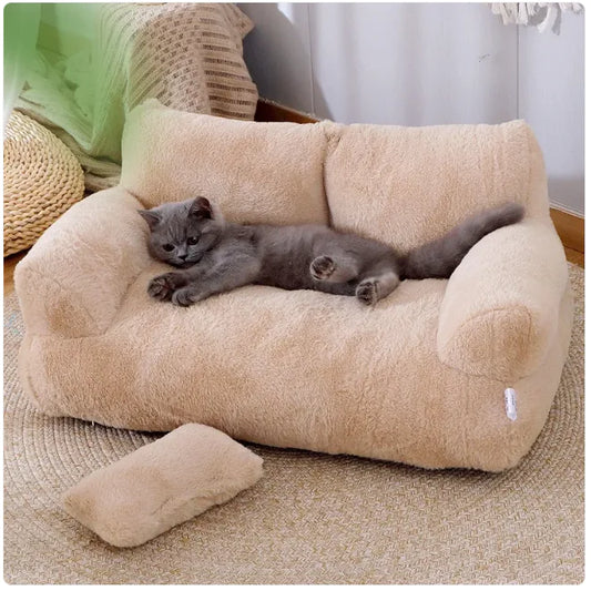 PawGuard Plush Calming Pet Bed — Large